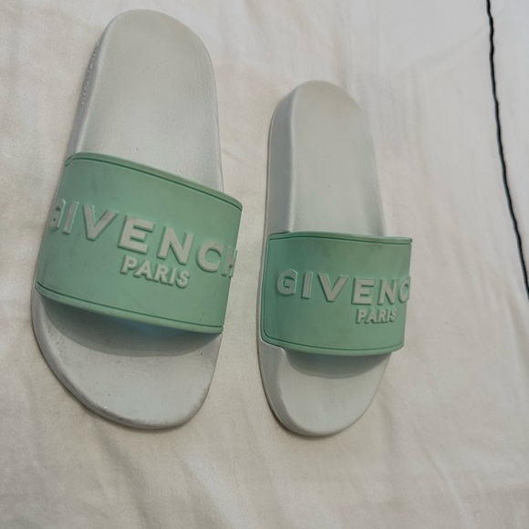 Givenchy Pool Slides size 37 in turquoise - Picture 3 of 3